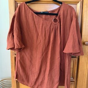 Zara Terracotta Women's Blouse